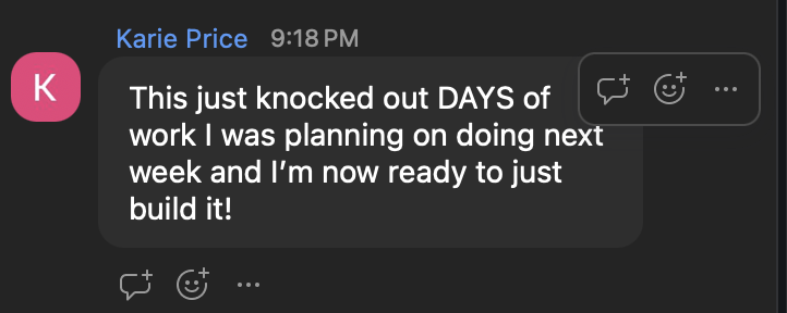 Karie Price — This just knocked out DAYS of work I was planning on doing next week